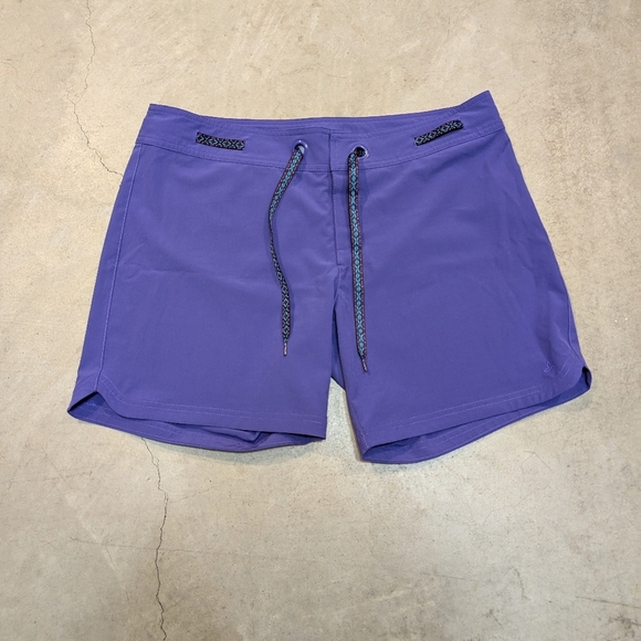 Prana Women's L At Sea Purple Board Shorts Outdoor - Picture 1 of 6